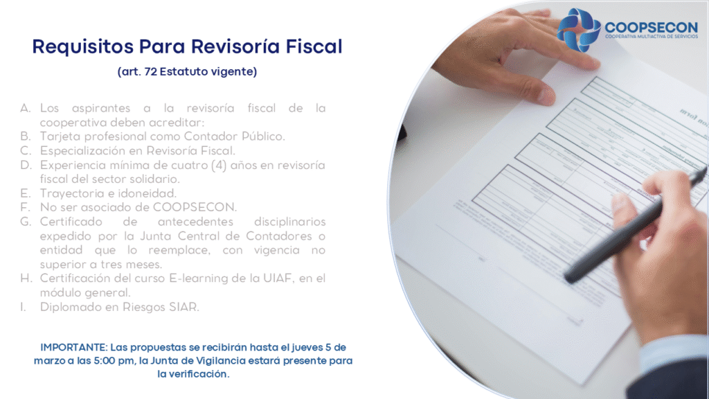 Requisitos Revisoría Fiscal